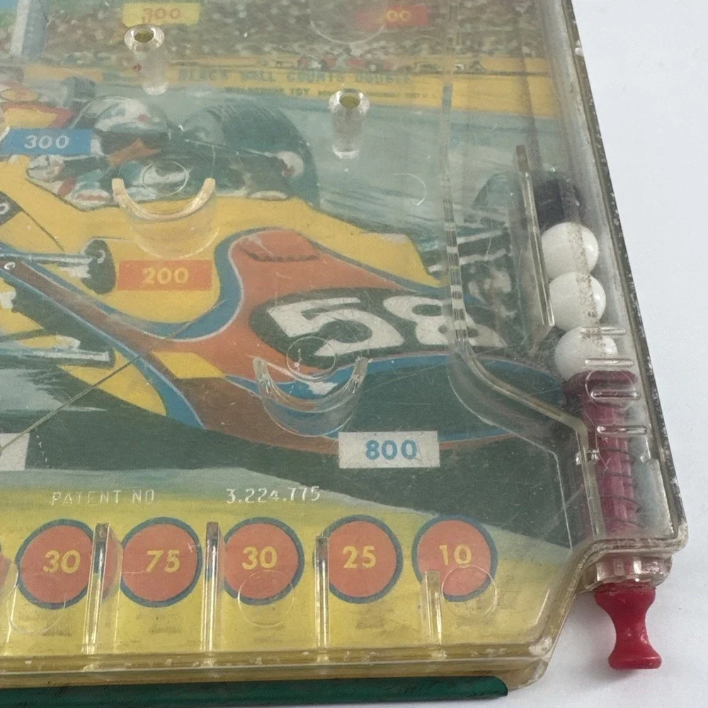Pinball Game Handheld Wolverine Toy Company Vintage Metal Auto‎ Race Works